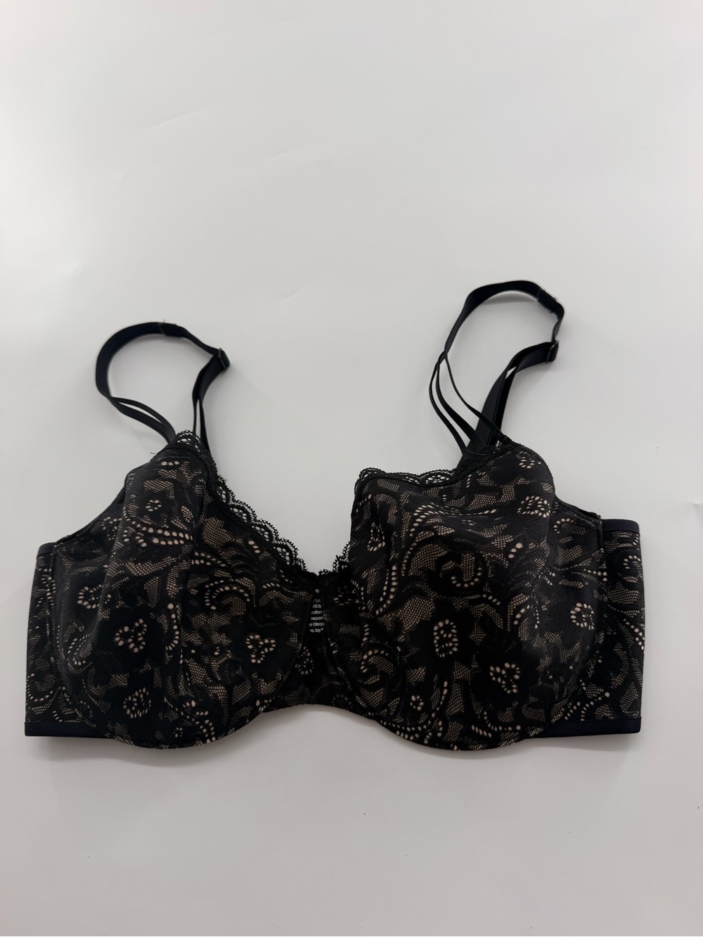 Soma Enticing Lift Balconet Black Lace Underwire Bra Women 0516 Balconette 32DD